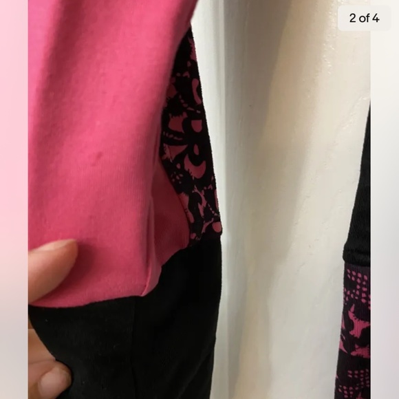 Lime Apple pink sports jacket size 10/12 Guc - Picture 3 of 5